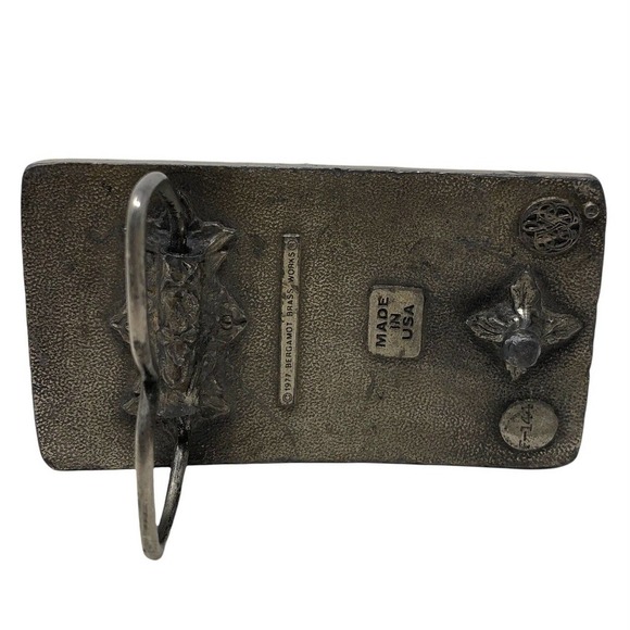 Bergamot Brass Works 1977 Vintage ELK MOOSE Belt Buckle USA Made Hunter - Picture 5 of 12